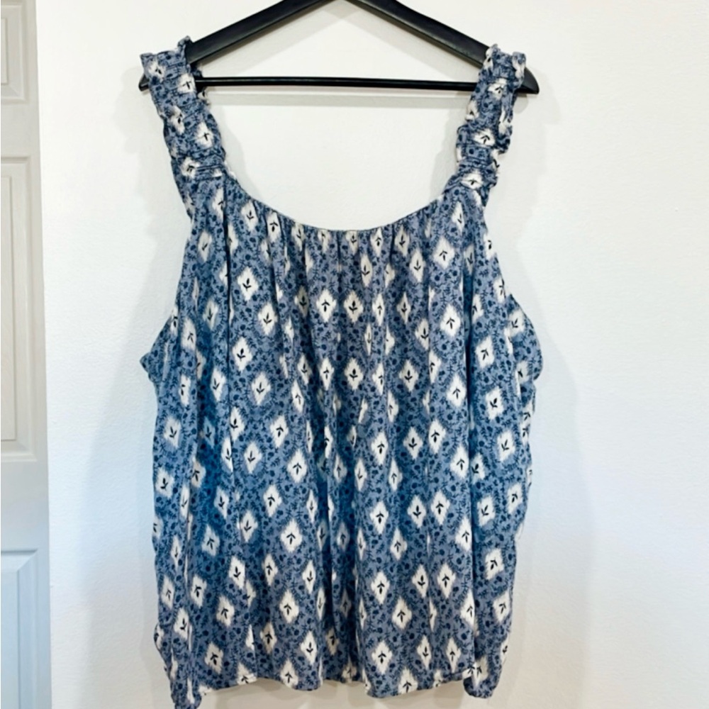 Maurice’s | Blue & White Floral Print Tank Top